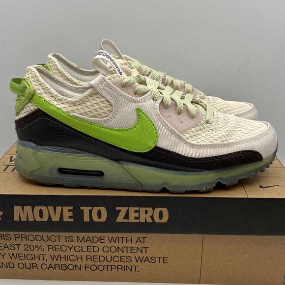 NIKE Air Max Terrascape 90 Phantom / Vivid Green-Olive Aura Mens US8/Wom US9.5 - Picture 3 of 10